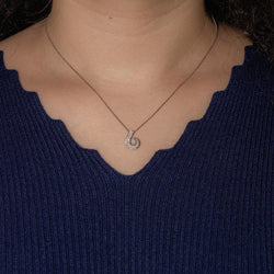 Necklace  White gold diamond