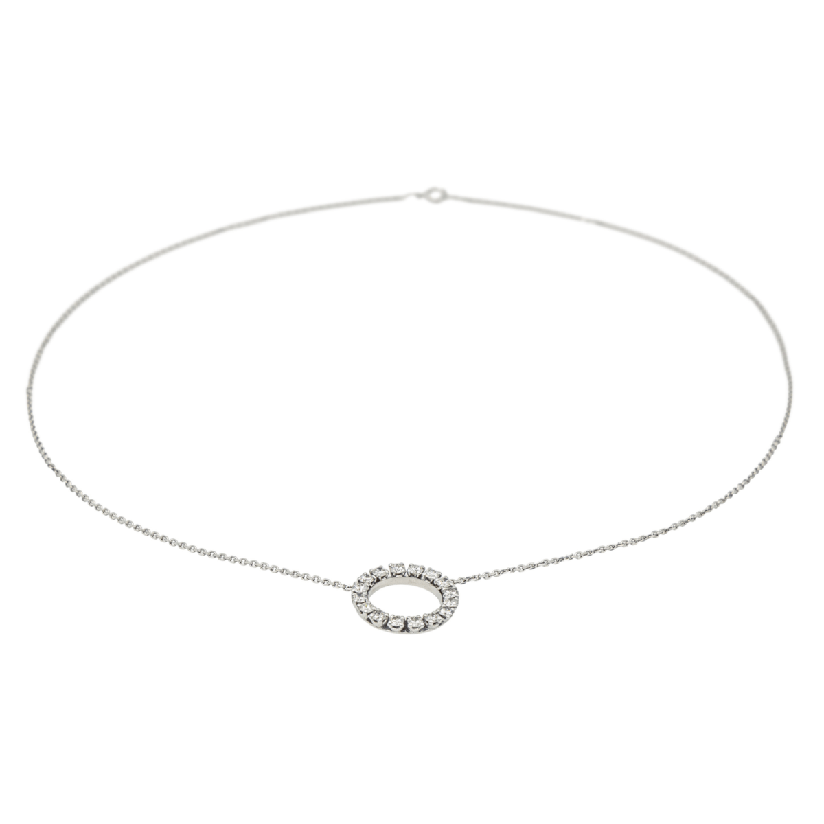 Collier Pendentif en or blanc et diamants - Castafiore