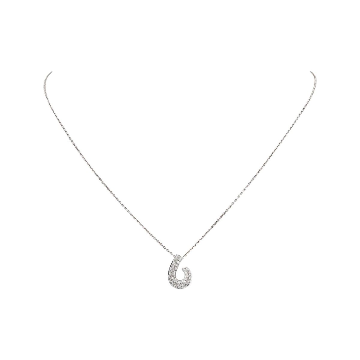 Necklace  White gold diamond