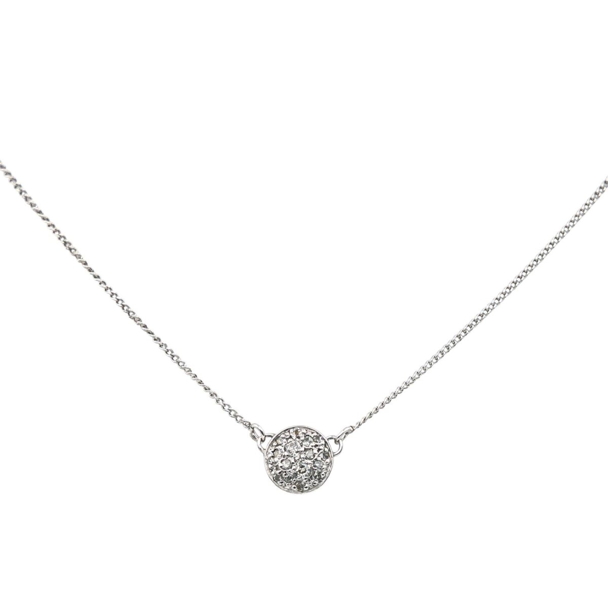 Collier Pendentif en or blanc et diamants - Castafiore