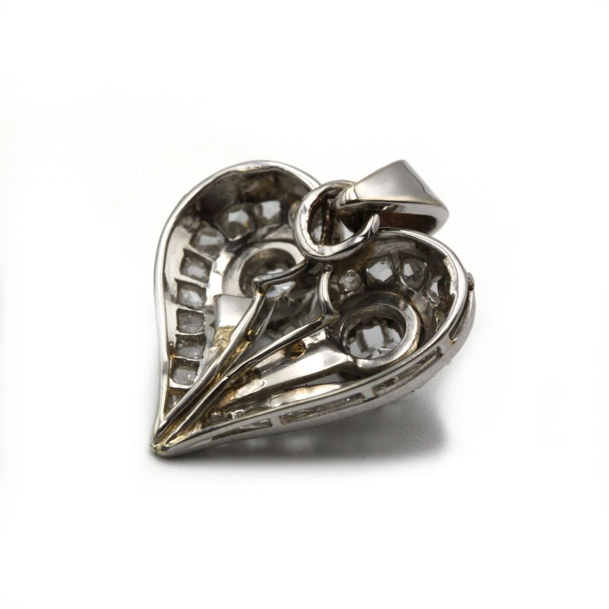 Collier Pendentif en or blanc et diamants - Castafiore