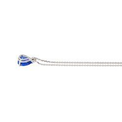 Collier Pendentif en or blanc et tanzanite - Castafiore