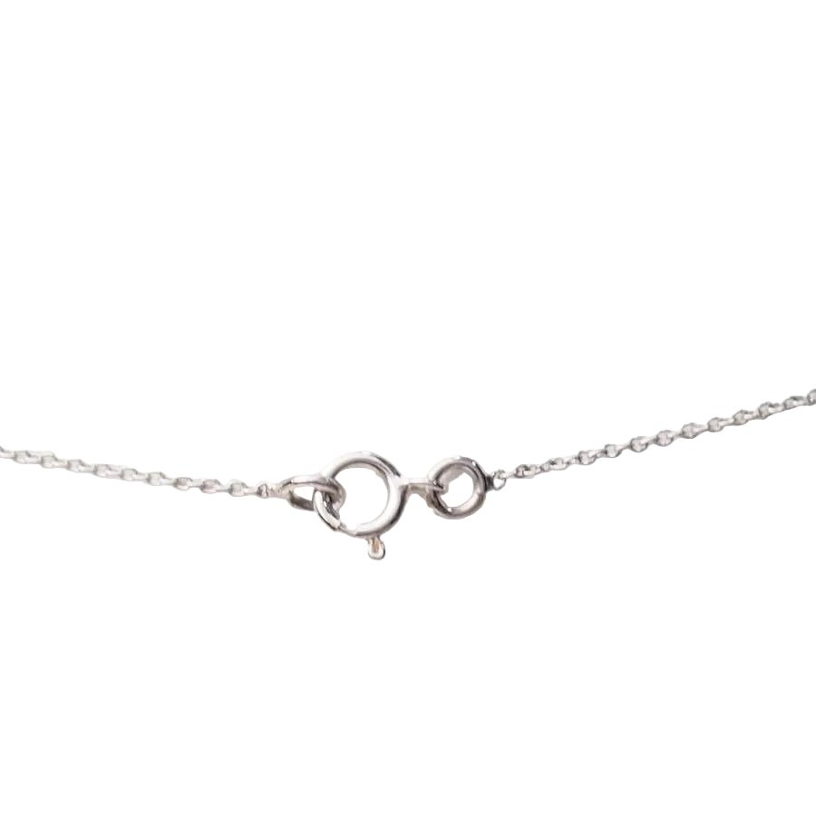 Collier Pendentif en or blanc et topaze - Castafiore