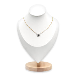 Collier Pendentif en or blanc, or jaune, saphir et diamants - Castafiore