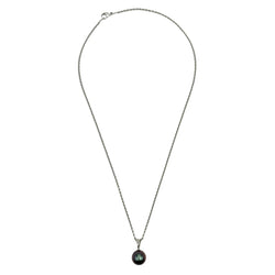 Collier Pendentif en or blanc, perle et diamants - Castafiore