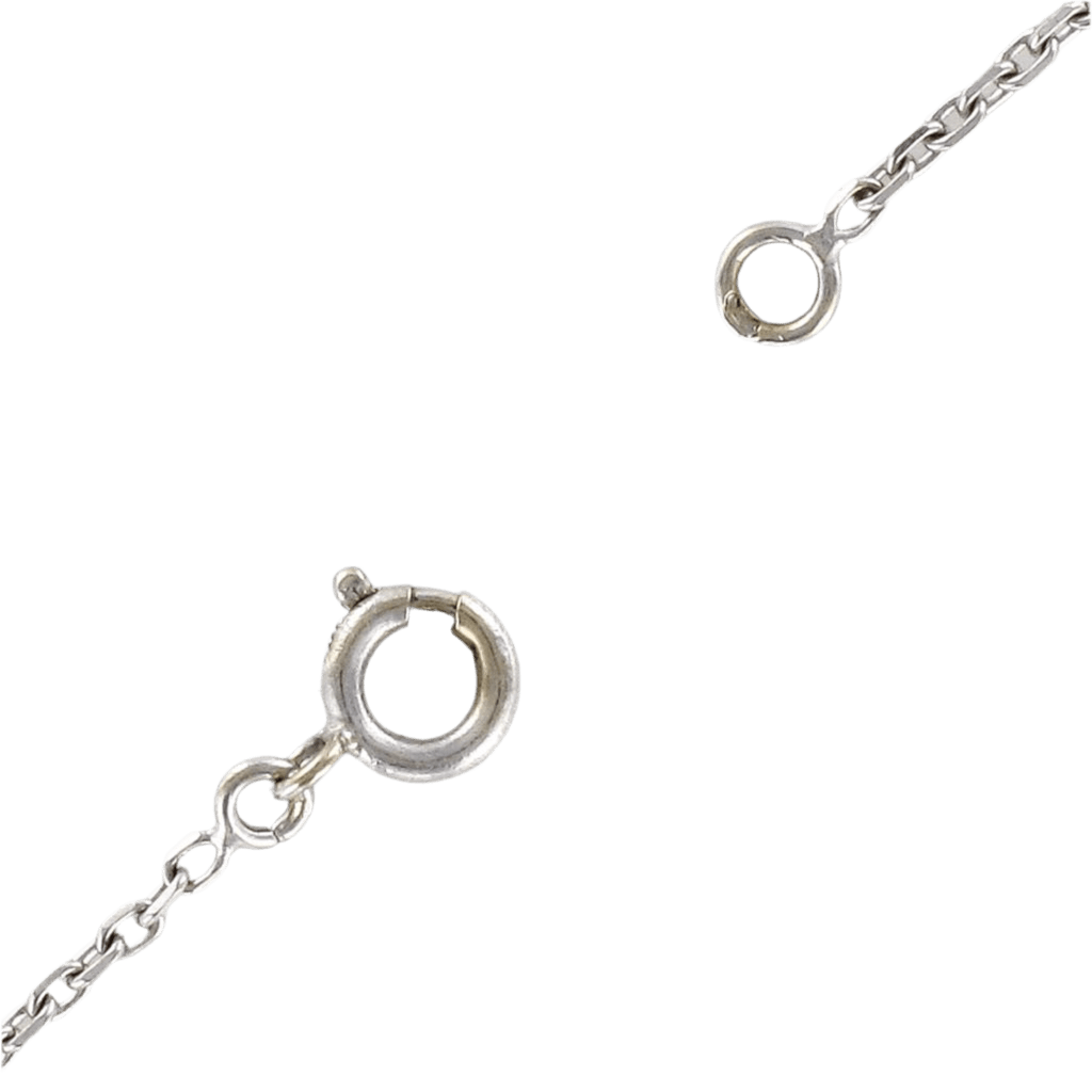 Collier Pendentif en or blanc, pierre de lune, saphirs et diamants - Castafiore