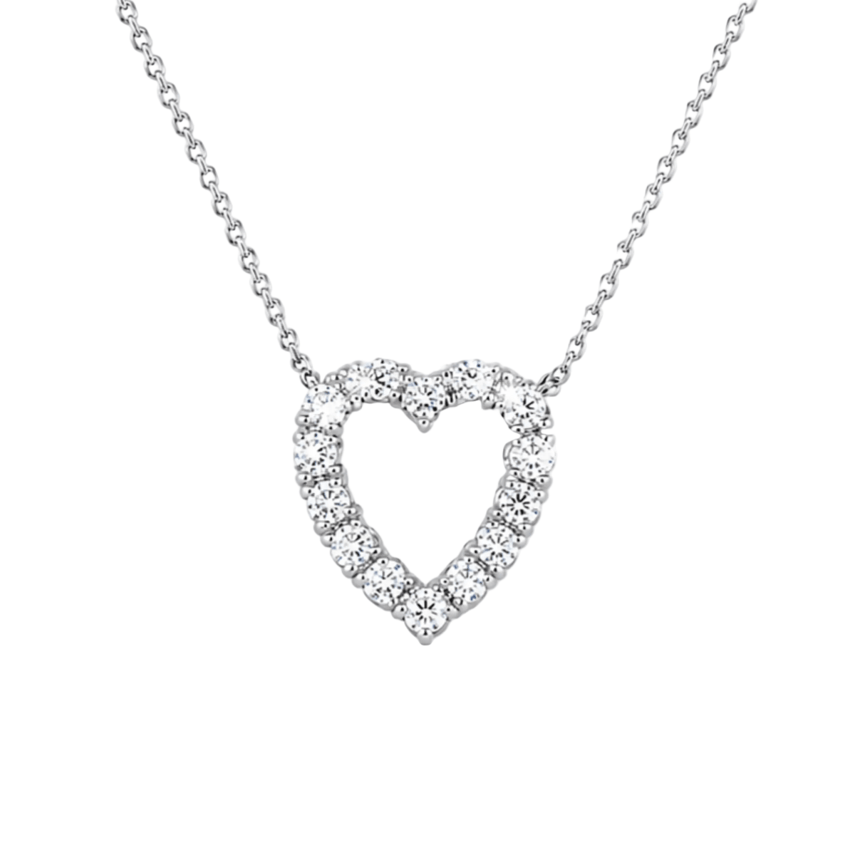 Collier Pendentif en or blanc, platine et diamants - Castafiore