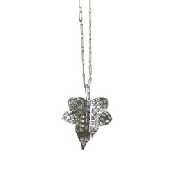 Collier Pendentif en or blanc, platine et diamants - Castafiore