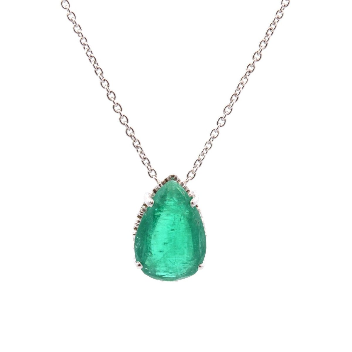 Necklace emerald of 4.70cts