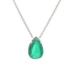 Necklace emerald of 4.70cts
