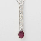 Collier Pendentif en or blanc, rubis et diamants - Castafiore