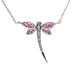 Collier Pendentif en or blanc, rubis et diamants - Castafiore