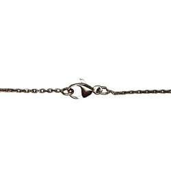 Necklace Pendant in white gold, sapphires and diamonds
