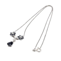 Collier Pendentif en or blanc, saphirs et diamants - Castafiore
