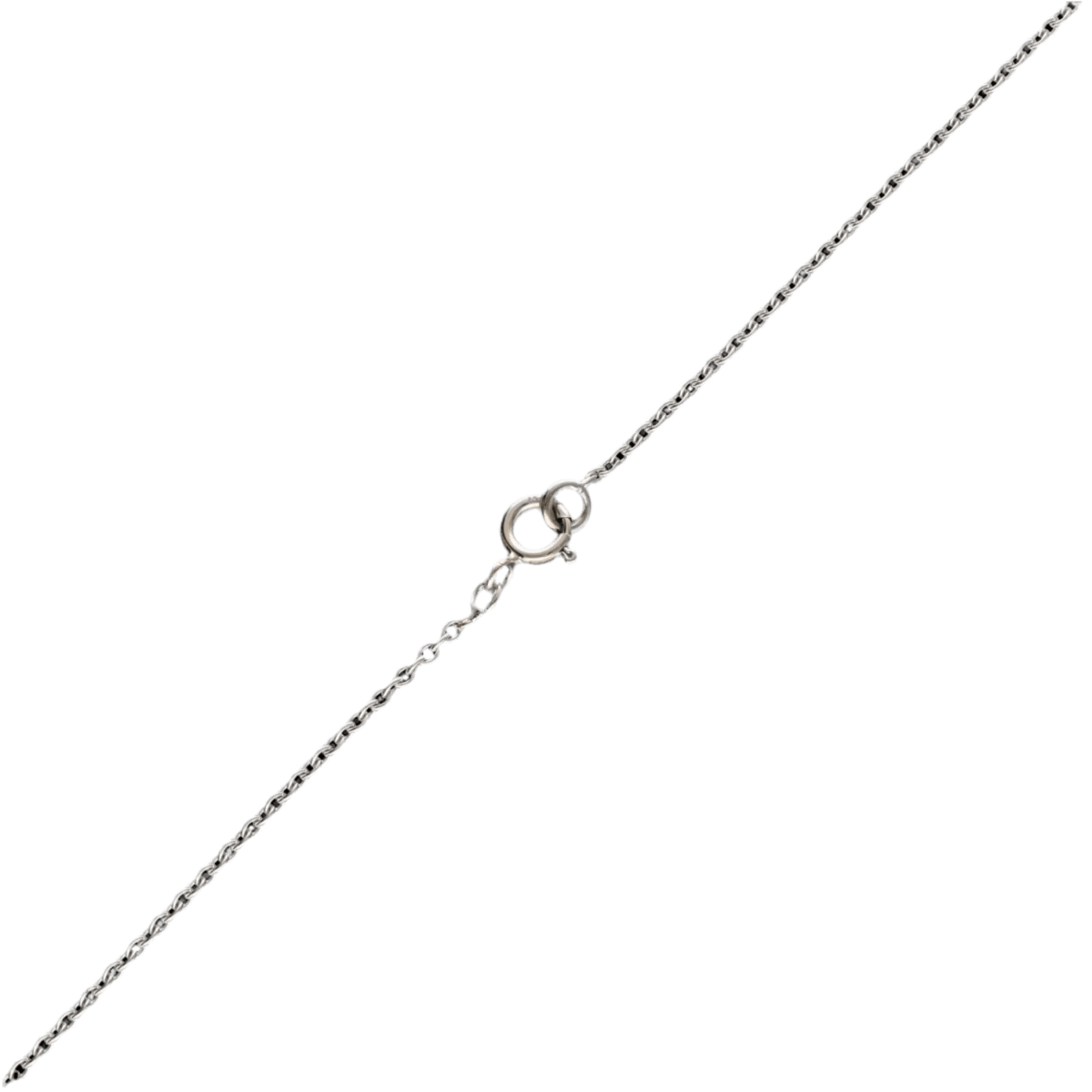 Collier pendentif en or gris et diamant - Castafiore