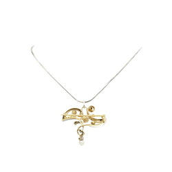Collier Pendentif en or jaune, argent et diamants - Castafiore