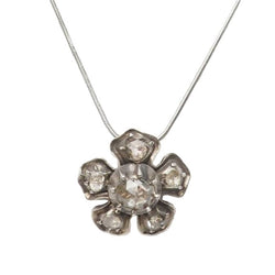 Collier Pendentif en or jaune, argent et diamants - Castafiore