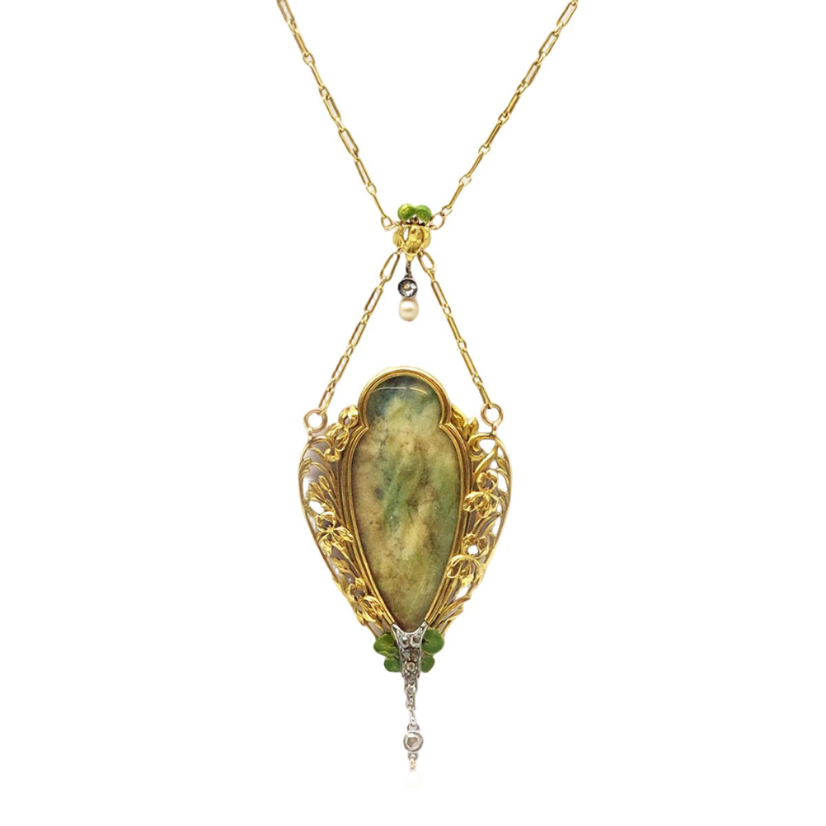 Collier et bracelet plaqué or ou argent pierres fines de couleur