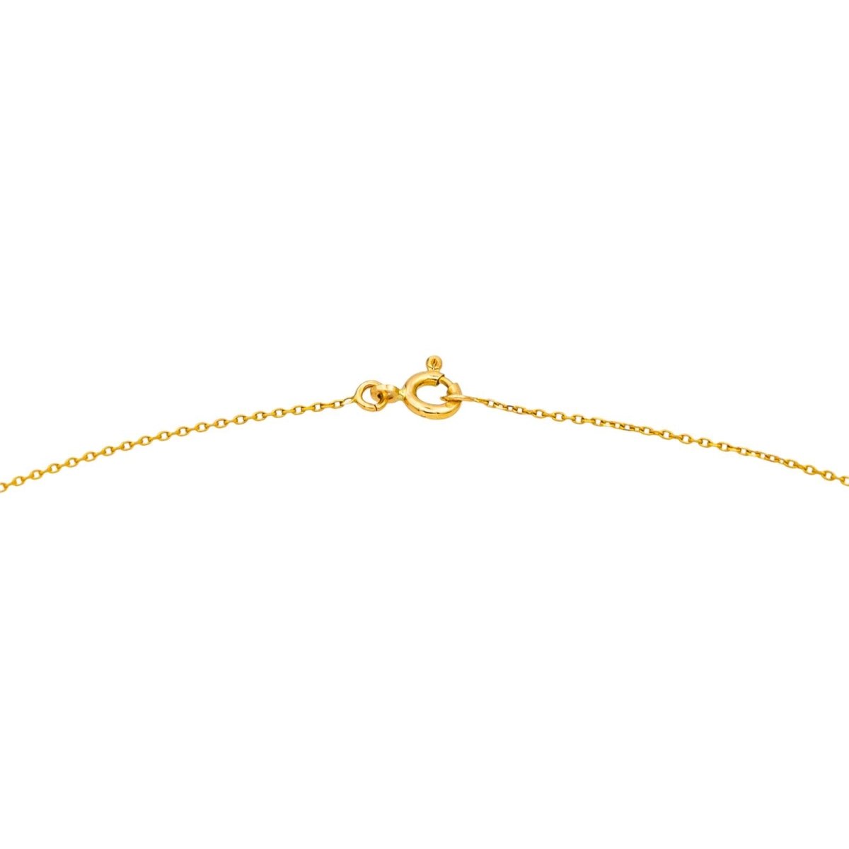 Necklace Emerald yellow gold 