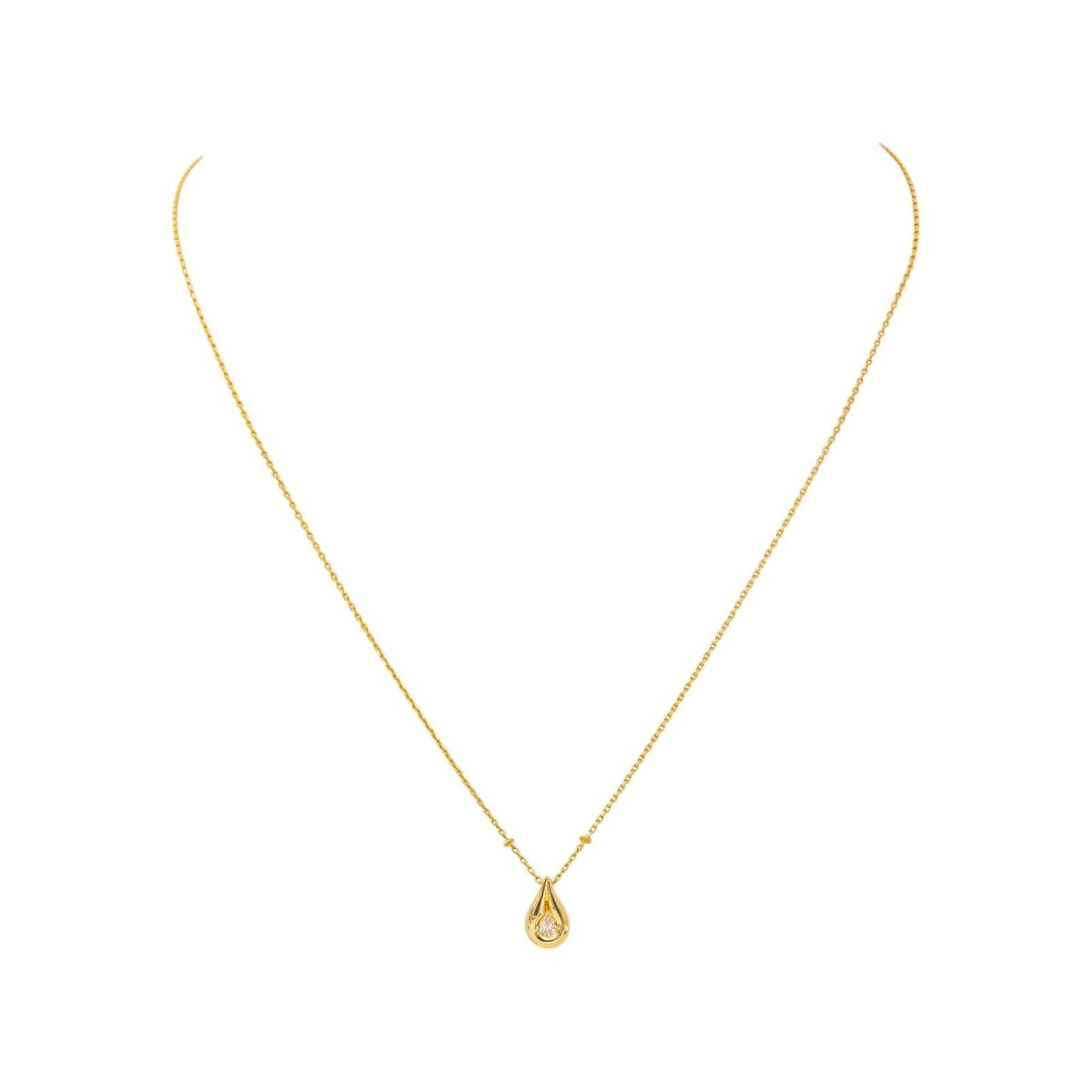 Collier Pendentif en or jaune et diamant - Castafiore