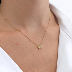 Collier Pendentif en or jaune et diamant - Castafiore