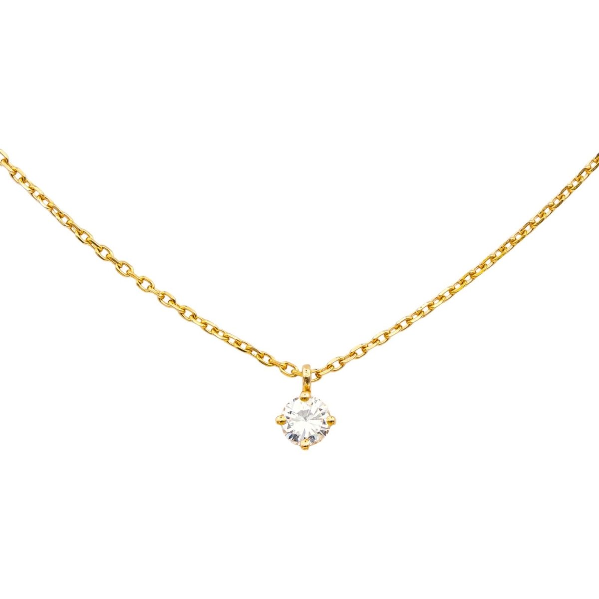 Collier Pendentif en or jaune et diamant - Castafiore