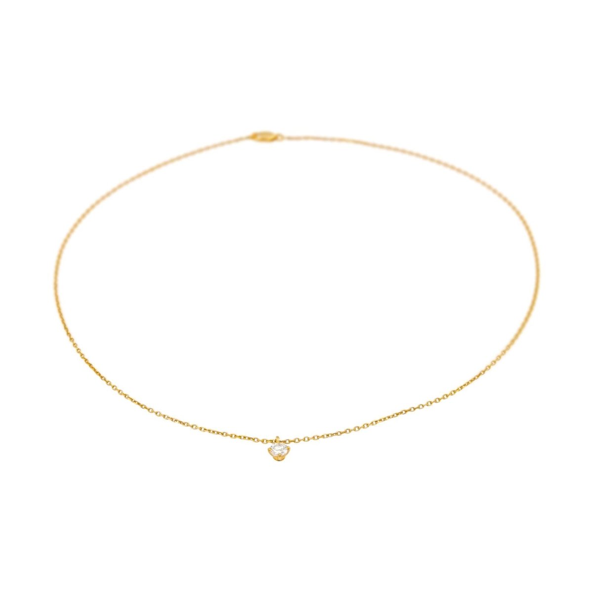 Collier Pendentif en or jaune et diamant - Castafiore