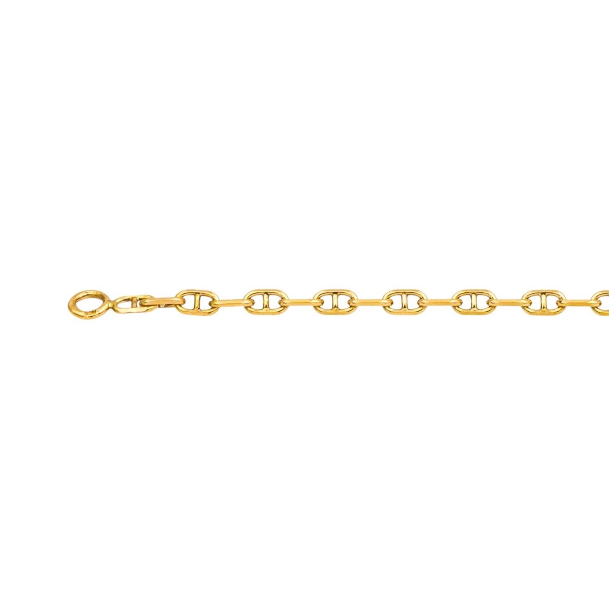 Necklace Navy mesh Yellow gold diamond