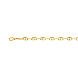 Necklace Navy mesh Yellow gold diamond