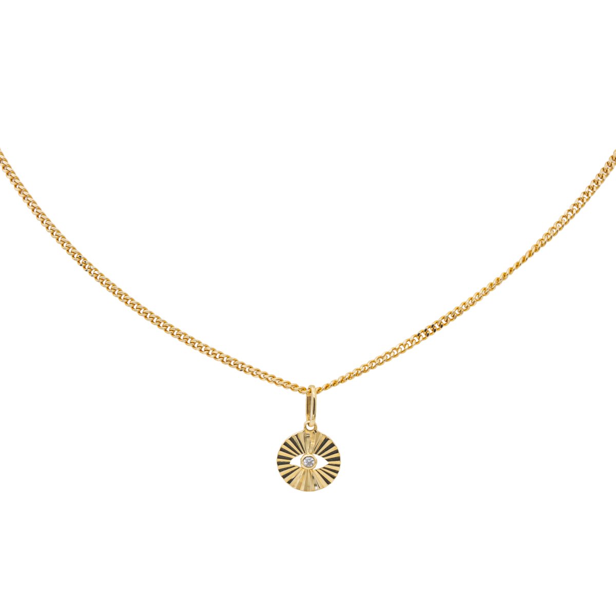 Collier pendentif en or jaune et diamant - Castafiore