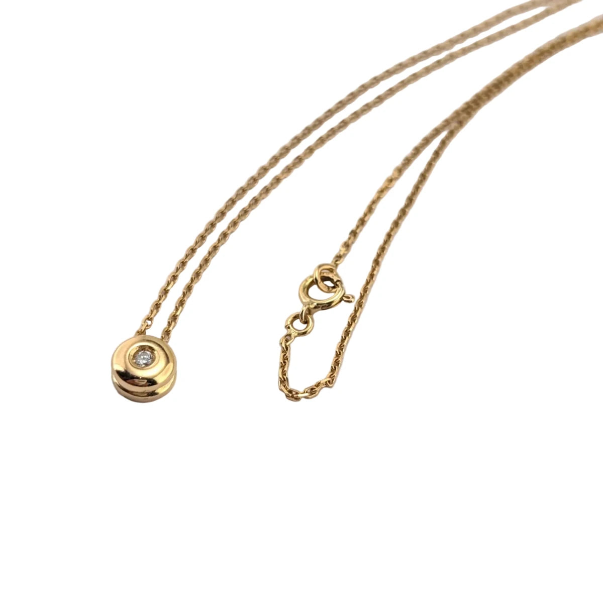 Collier Pendentif en or jaune et diamant - Castafiore