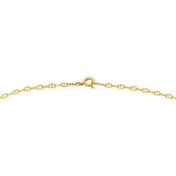 Necklace Navy mesh Yellow gold diamond