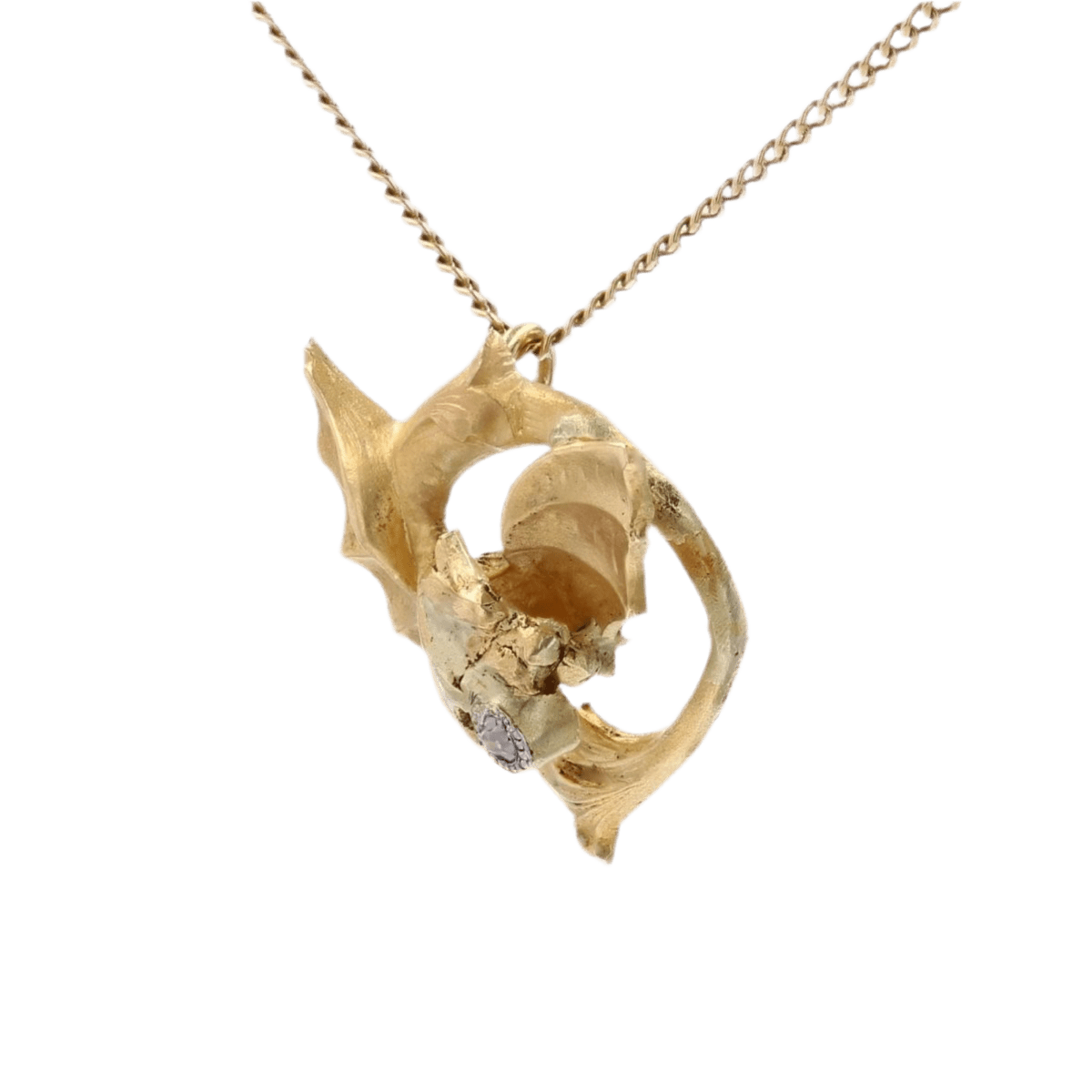 Collier Pendentif en or jaune et diamant - Castafiore