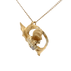 Collier Pendentif en or jaune et diamant - Castafiore