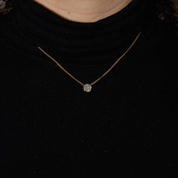 Collier Pendentif en or jaune et diamant - Castafiore