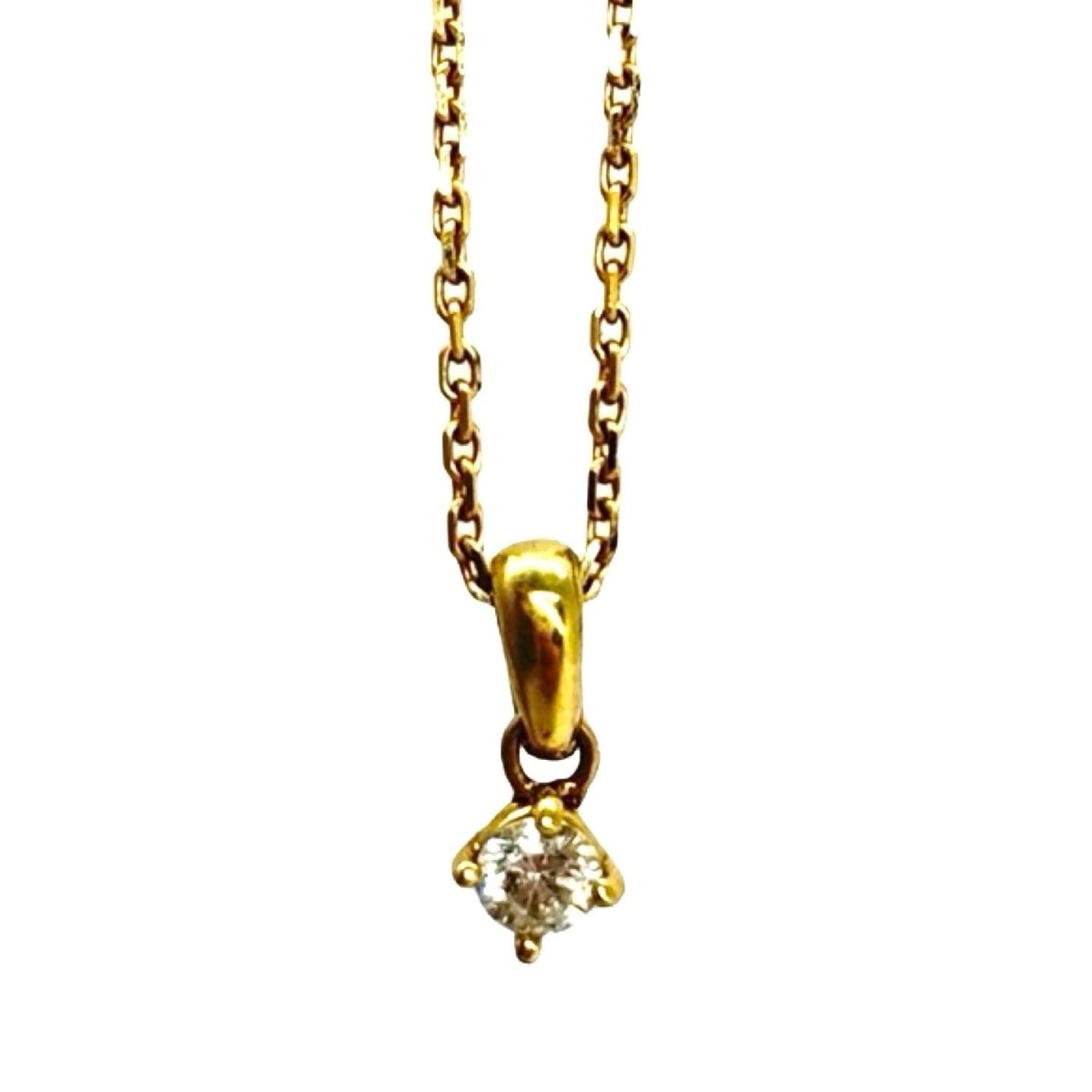 Collier Pendentif en or jaune et diamant - Castafiore
