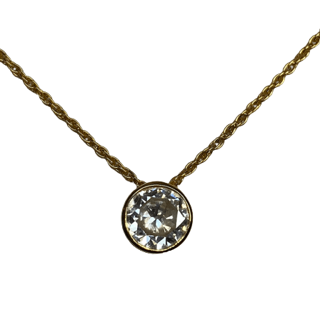 Collier Pendentif en or jaune et diamant - Castafiore