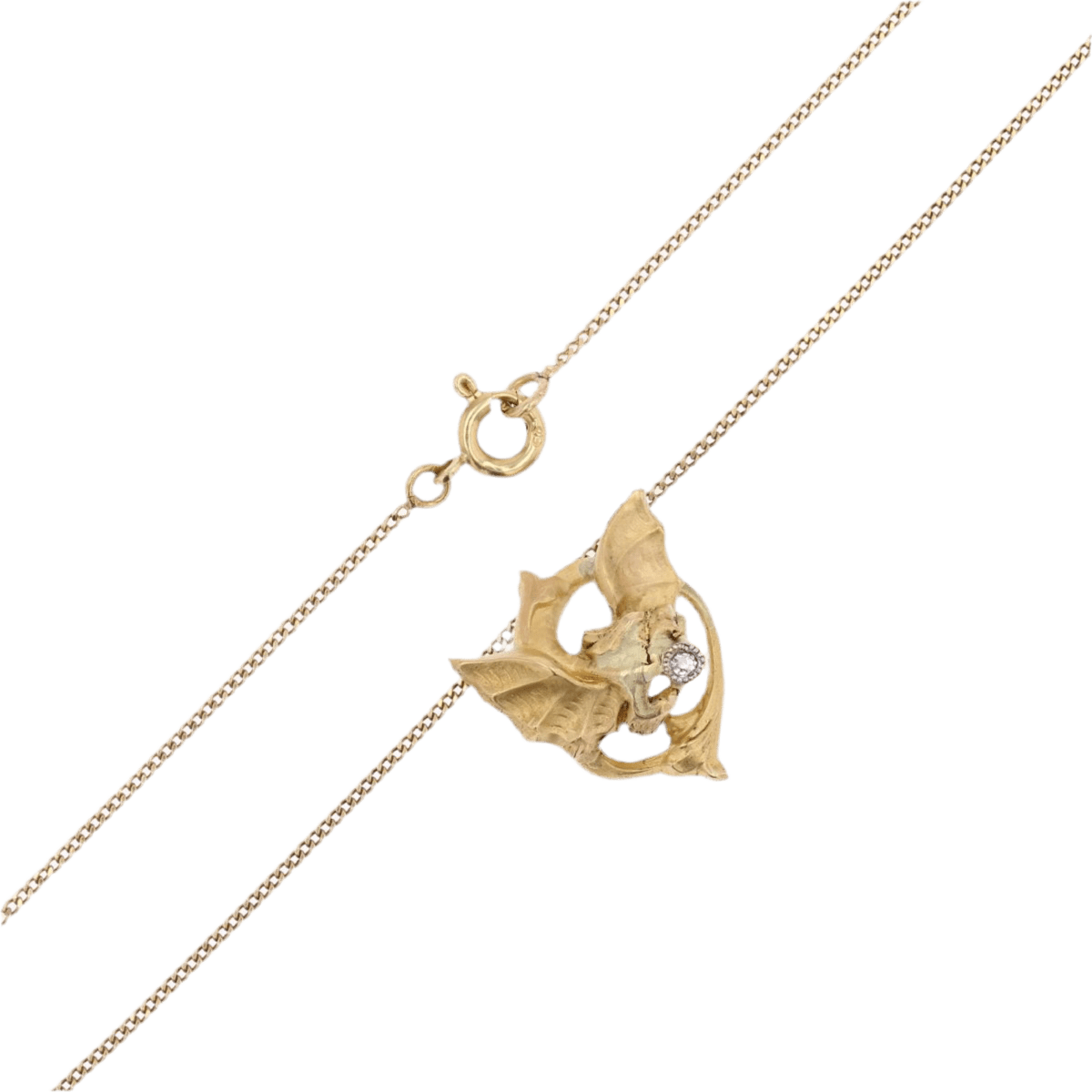 Collier Pendentif en or jaune et diamant - Castafiore
