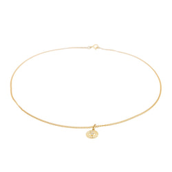 Collier pendentif en or jaune et diamant - Castafiore