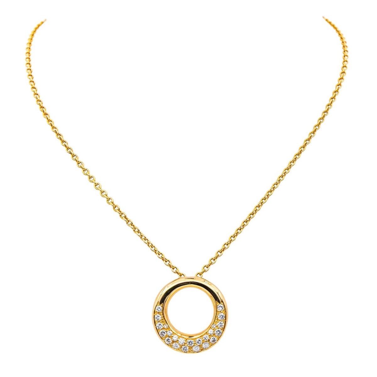 Collier Pendentif en or jaune et diamants - Castafiore