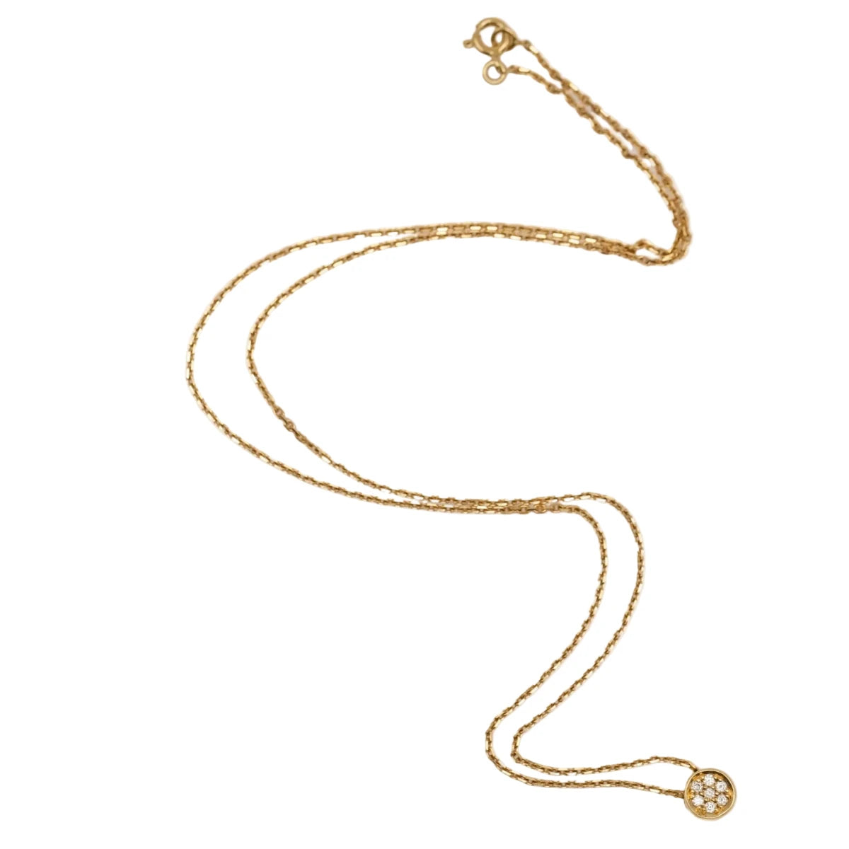 Collier Pendentif en or jaune et diamants - Castafiore