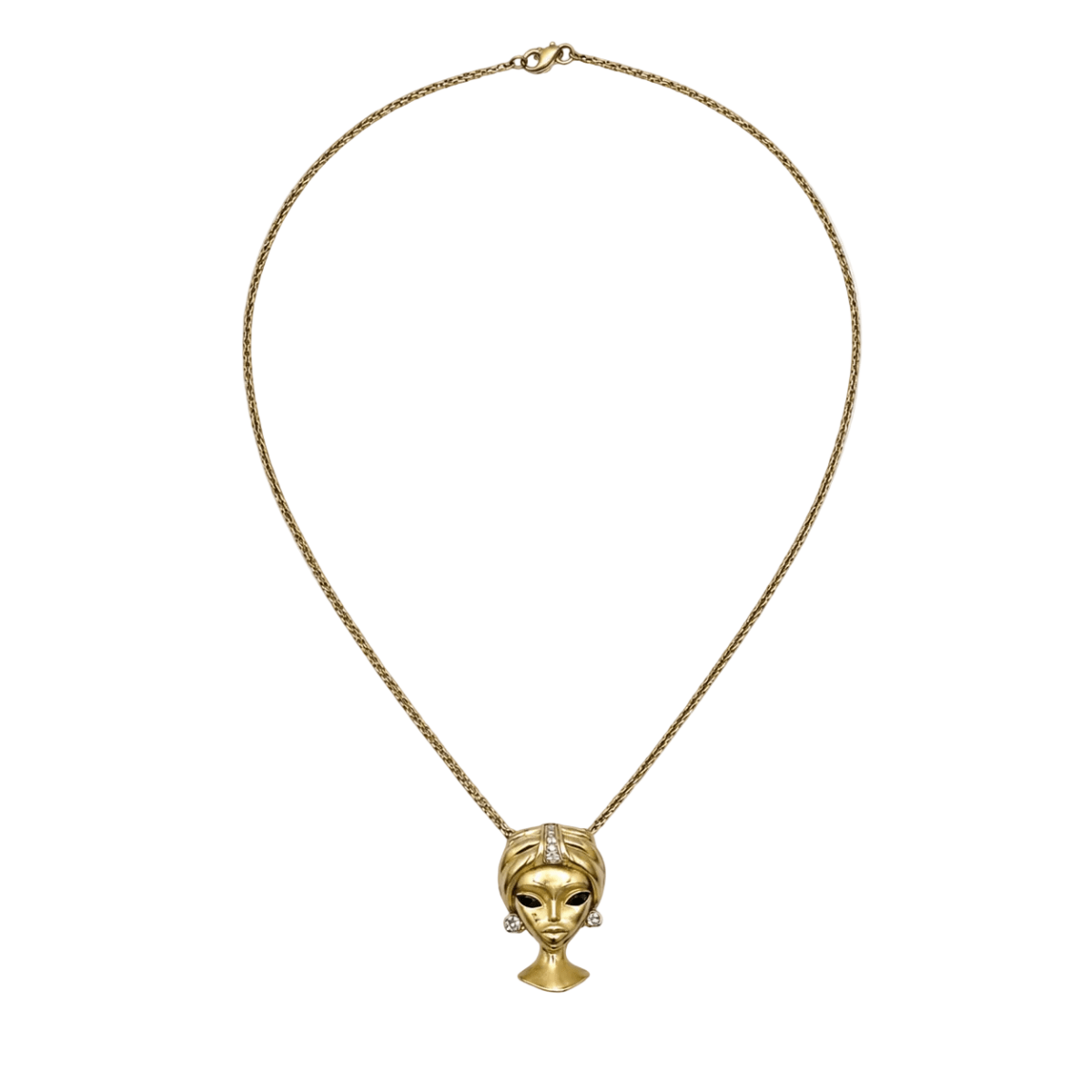 Collier Pendentif en or jaune et diamants - Castafiore