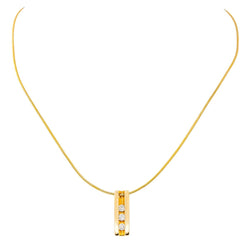 Collier Pendentif en or jaune et diamants - Castafiore