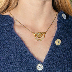 Collier Pendentif en or jaune et diamants - Castafiore