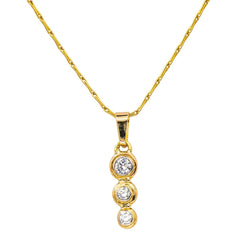 Collier Pendentif en or jaune et diamants - Castafiore