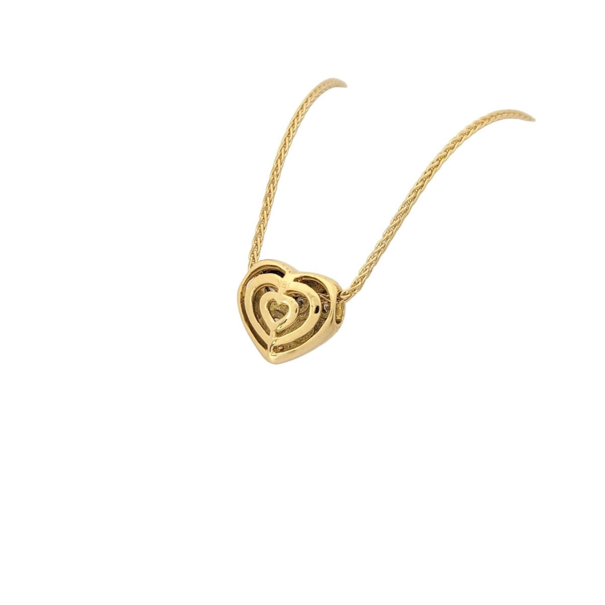 Collier Pendentif en or jaune et diamants - Castafiore