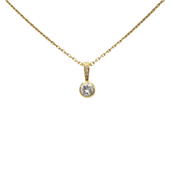 Collier Pendentif en or jaune et diamants - Castafiore