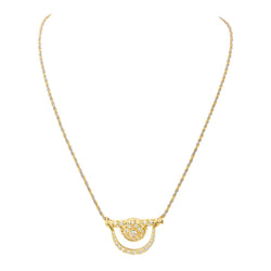 Collier Pendentif en or jaune et diamants - Castafiore
