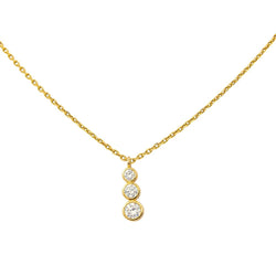 Collier Pendentif en or jaune et diamants - Castafiore