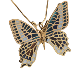 Collier Pendentif en or jaune et émail - Castafiore